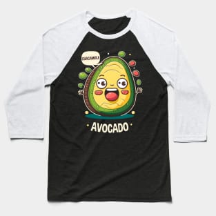 Avocado Guacamole Cinco De Mayo Funny Mexican Fiesta Baseball T-Shirt